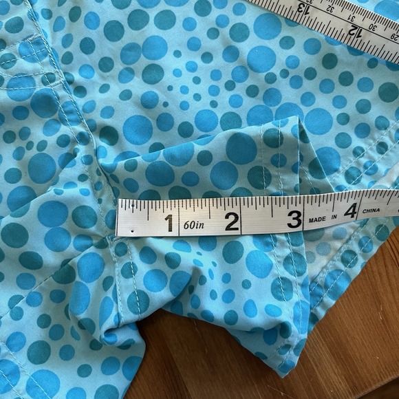 Vtg Mossimo Swim Shorts Women's Sm Blue Polka Dots Y2K Beach Surf Skate - Picture 14 of 14